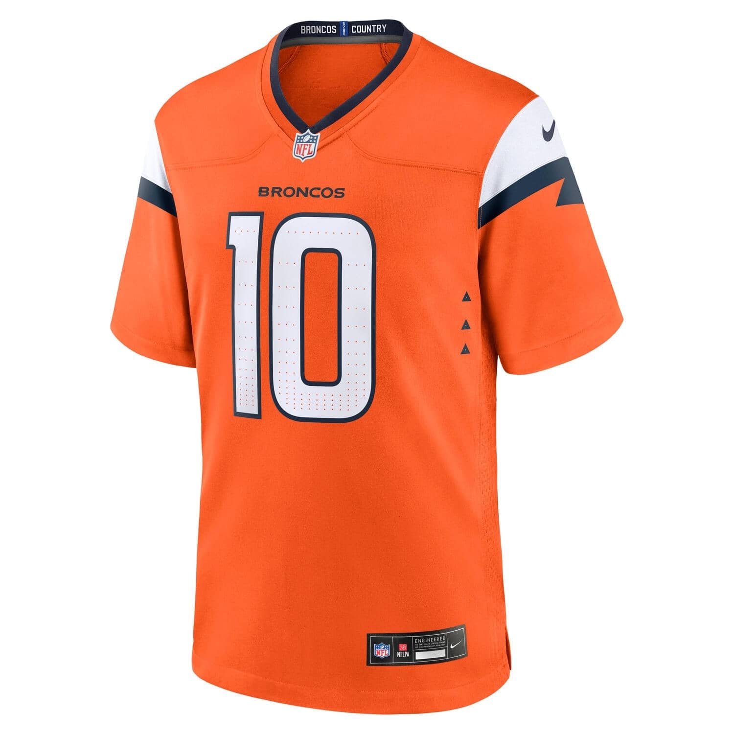 Bo Nix  #10 Denver Broncos Nike Home Game NFL Trikot Orange