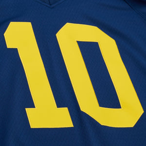 Tom Brady #10 Michigan Wolverines Mitchell & Ness Legacy NCAA College Trikot 1999 Blau - STADIUMDREAMS