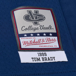 Tom Brady #10 Michigan Wolverines Mitchell & Ness Legacy NCAA College Trikot 1999 Blau - STADIUMDREAMS