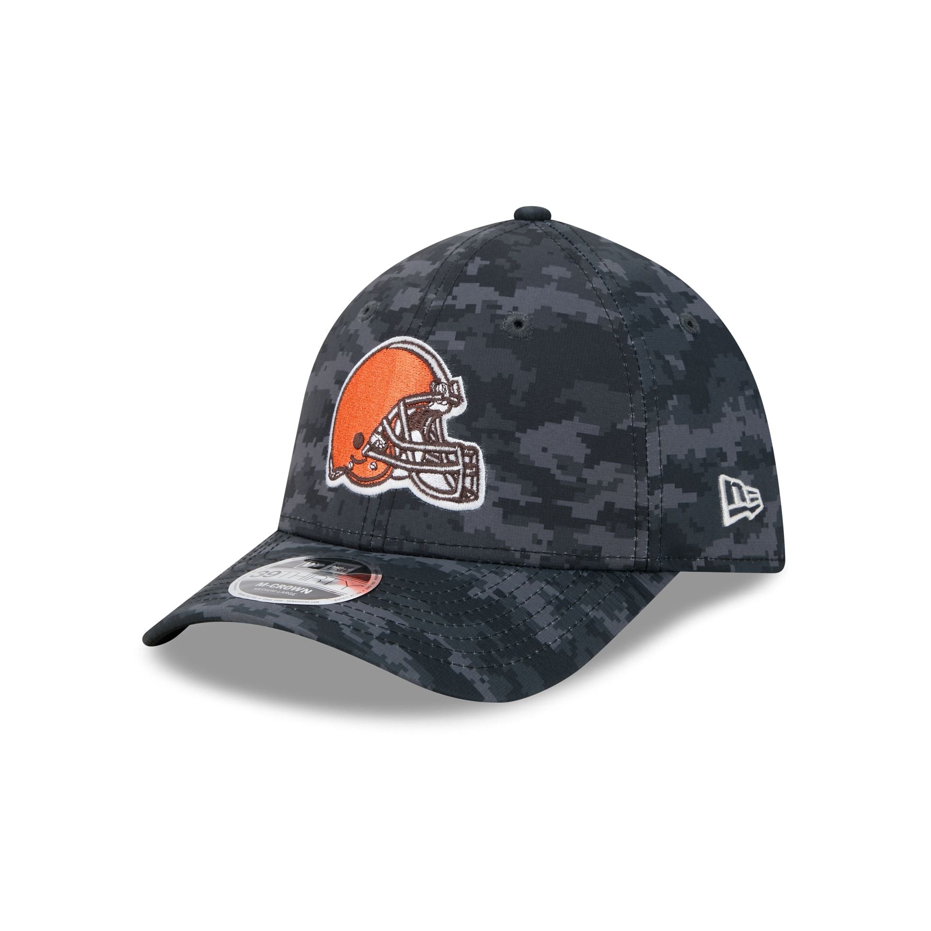 Cleveland Browns New Era 2026 NFL Salute to Service 39THIRTY Flex Fit Cap Camouflage Schwarz