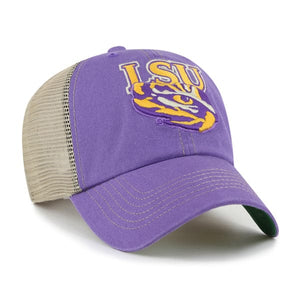 LSU Tigers NCAA Tuscaloosa ’47 CLEAN UP College Cap Lila - STADIUMDREAMS