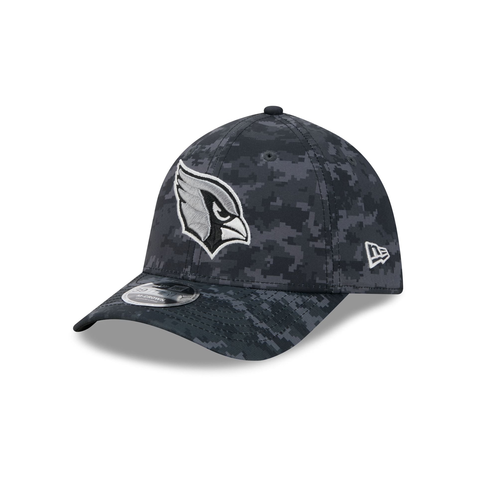 Arizona Cardinals New Era 2026 NFL Salute to Service 39THIRTY Flex Fit Cap Camouflage Schwarz
