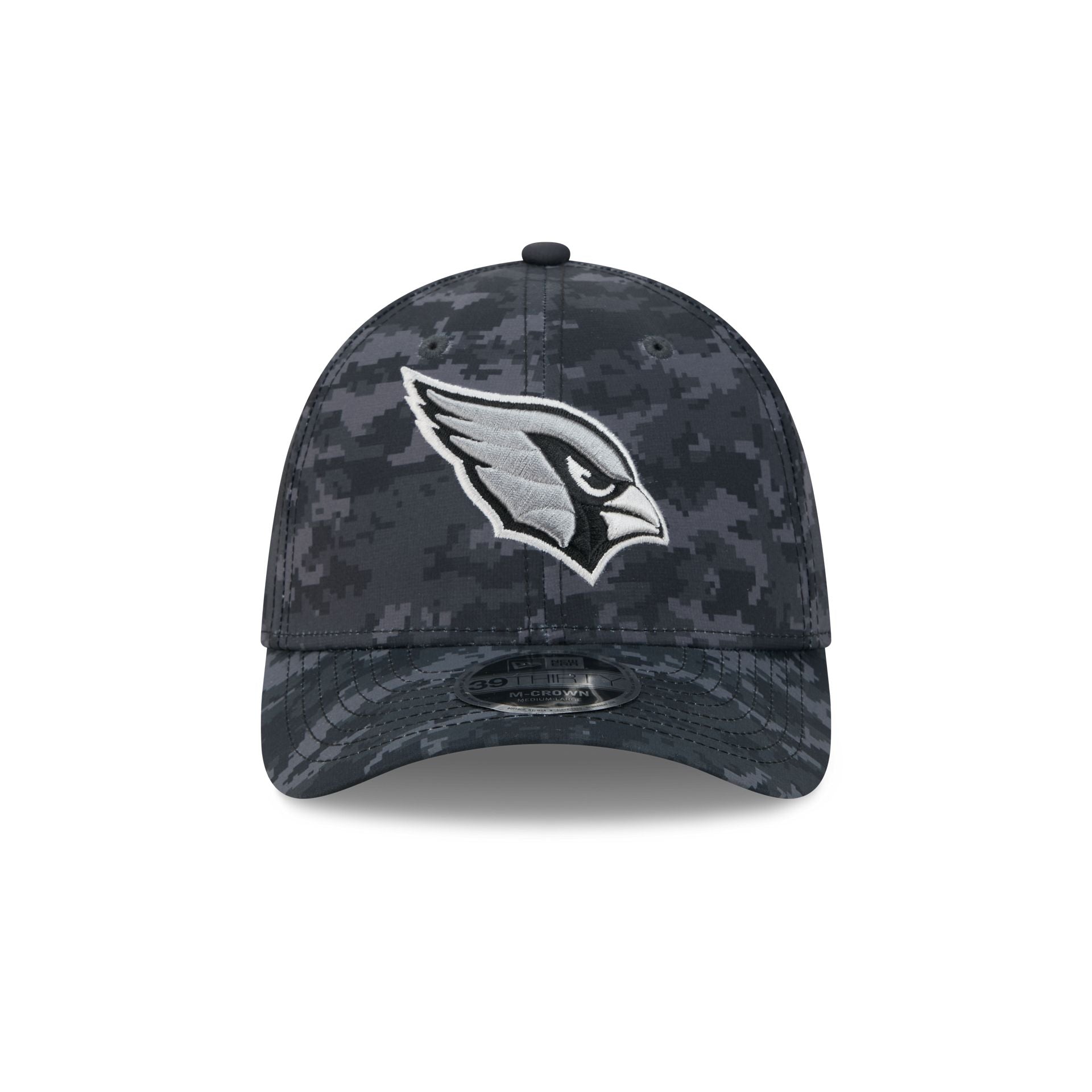 Arizona Cardinals New Era 2026 NFL Salute to Service 39THIRTY Flex Fit Cap Camouflage Schwarz