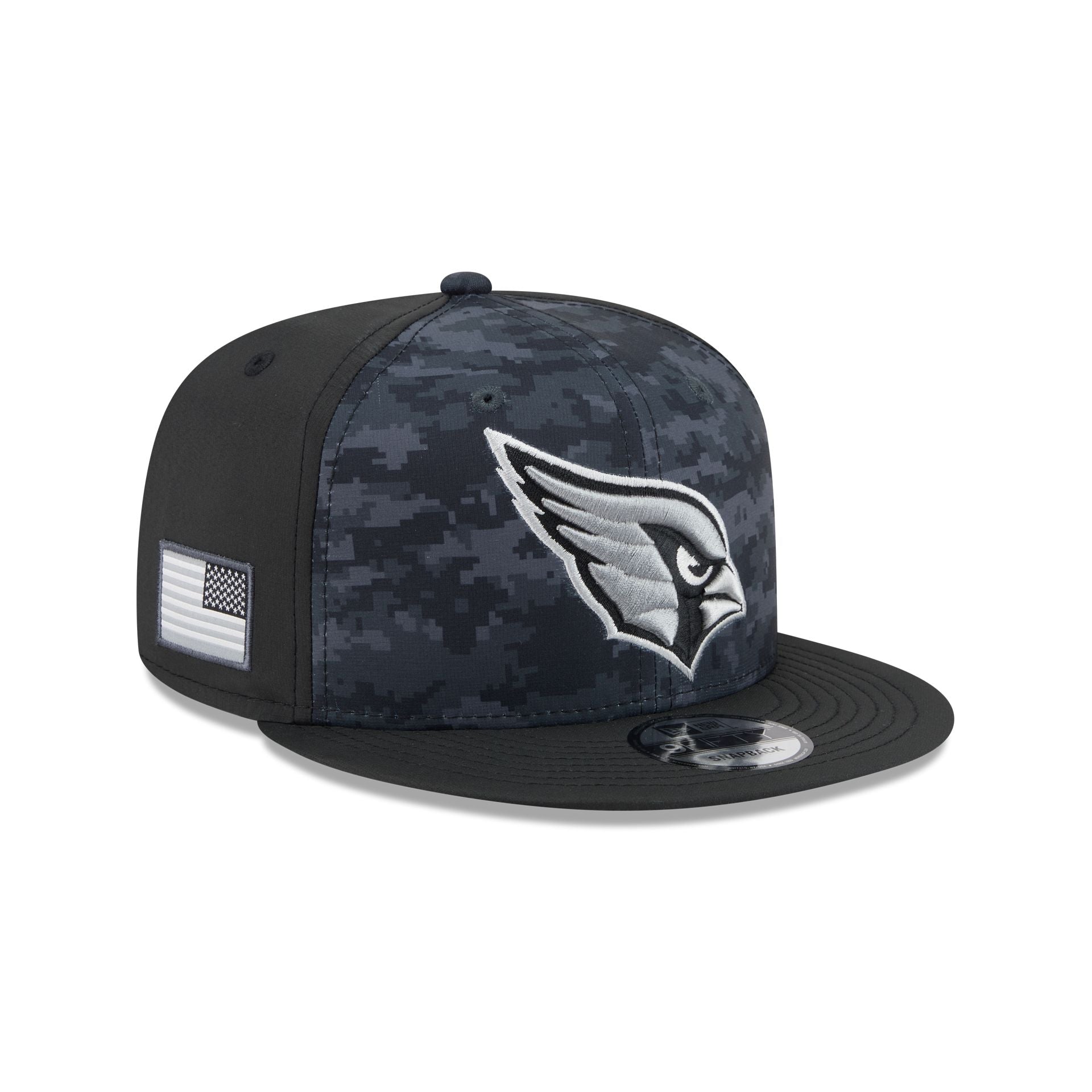 Arizona Cardinals New Era 2026 NFL Salute to Service 9FIFTY Snapback Cap Camouflage Schwarz