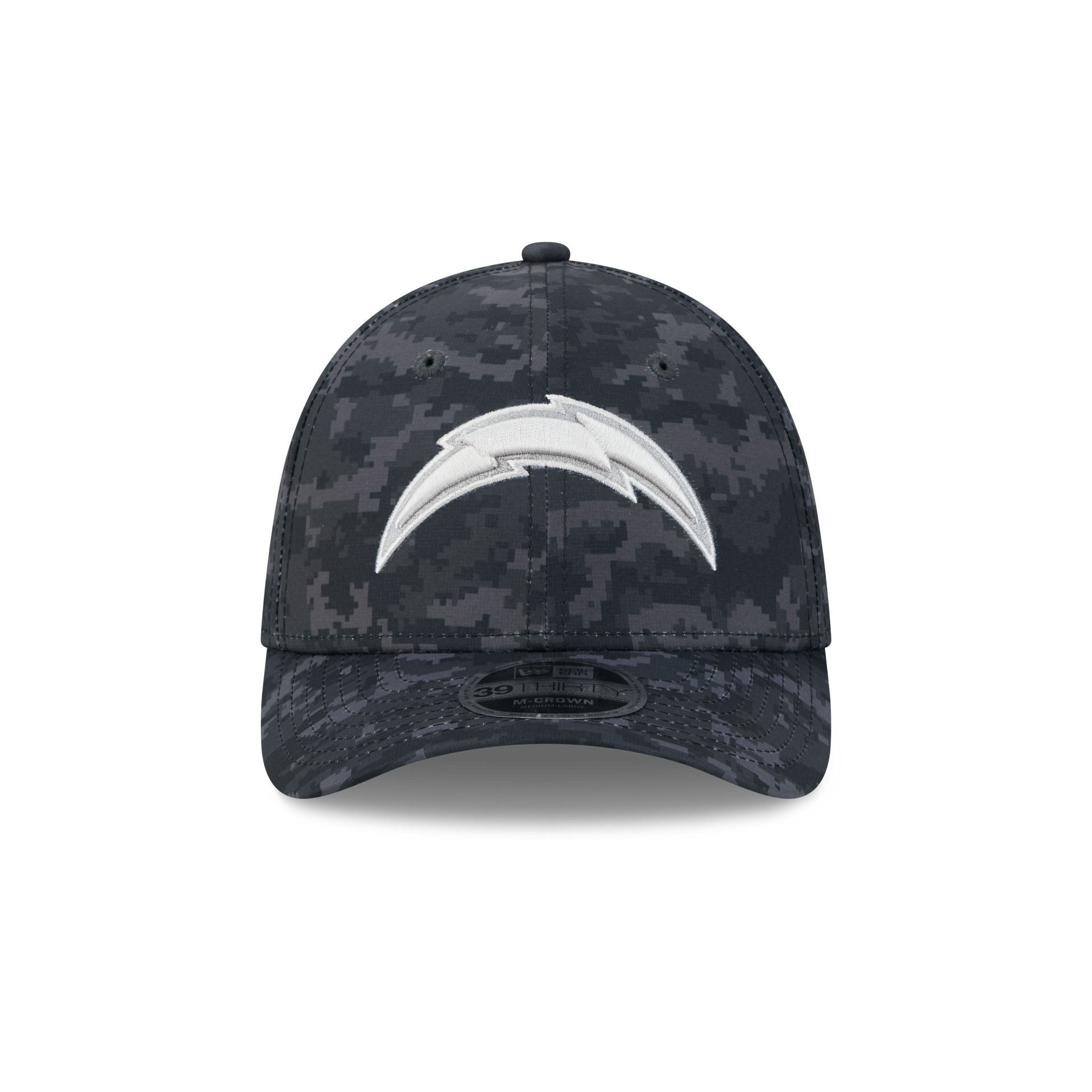 Los Angeles Chargers New Era 2026 NFL Salute to Service 39THIRTY Flex Fit Cap Camouflage Schwarz