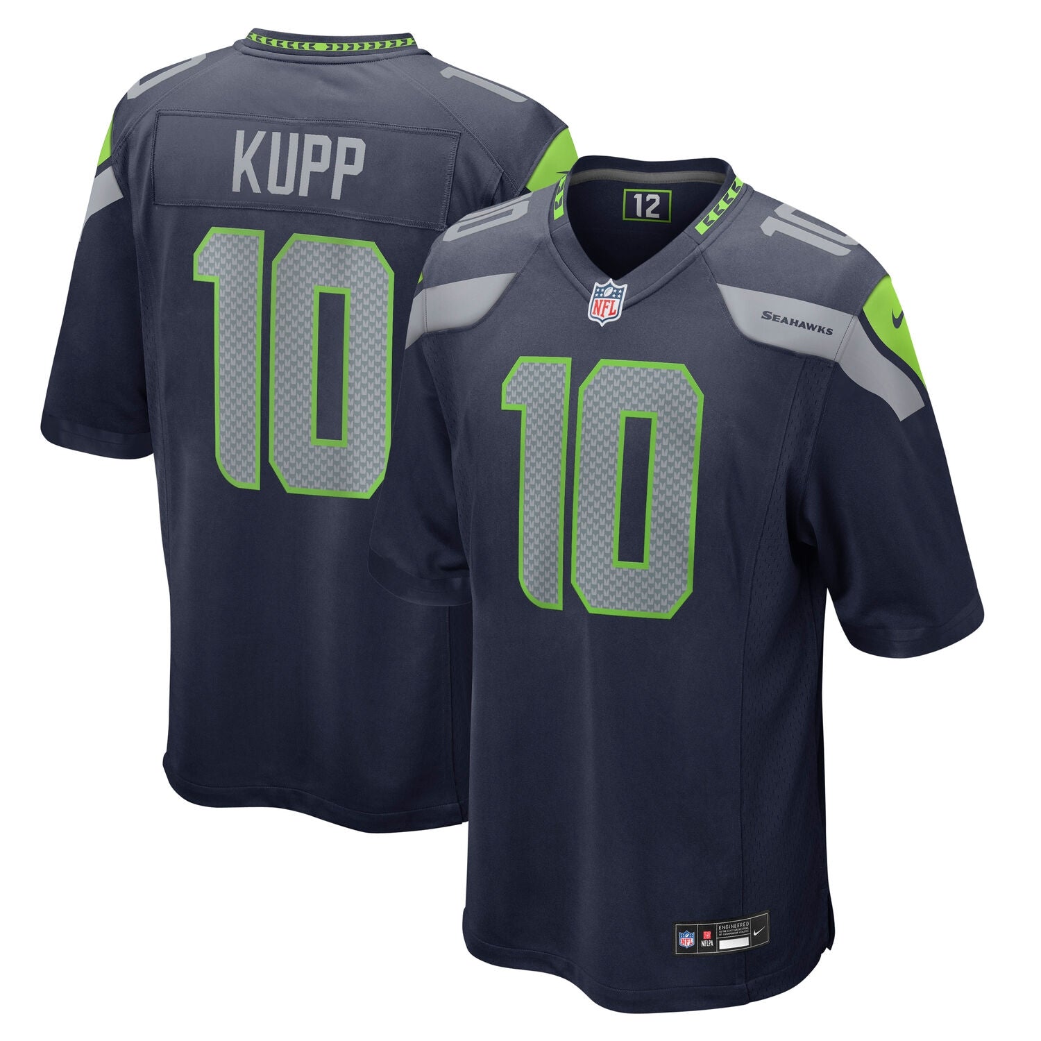 Cooper Kupp #10 Seattle Seahawks Nike Game NFL Football Trikot Blau