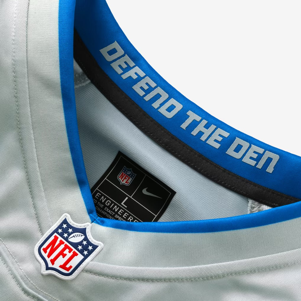 Aidan Hutchinson #97 Detroit Lions Nike 2026 Rivalries Game NFL Trikot Silber Grau