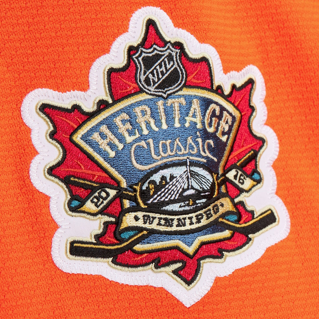 Leon Draisaitl #29 Edmonton Oilers 2015-16 Mitchell & Ness Heritage Premium Power Play NHL Trikot Orange