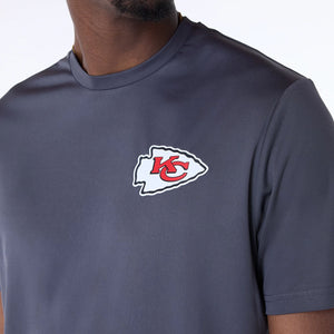 Kansas City Chiefs New Era GYM Essentials Polyester NFL T-Shirt Grau - STADIUMDREAMS