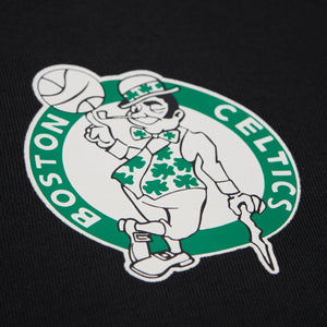 Boston Celtics Mitchell & Ness Backprint Oversweep NBA Crewneck Pullover Schwarz - STADIUMDREAMS