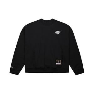 Los Angeles Kings Mitchell & Ness Backprint Oversweep NHL Crewneck Pullover Schwarz - STADIUMDREAMS