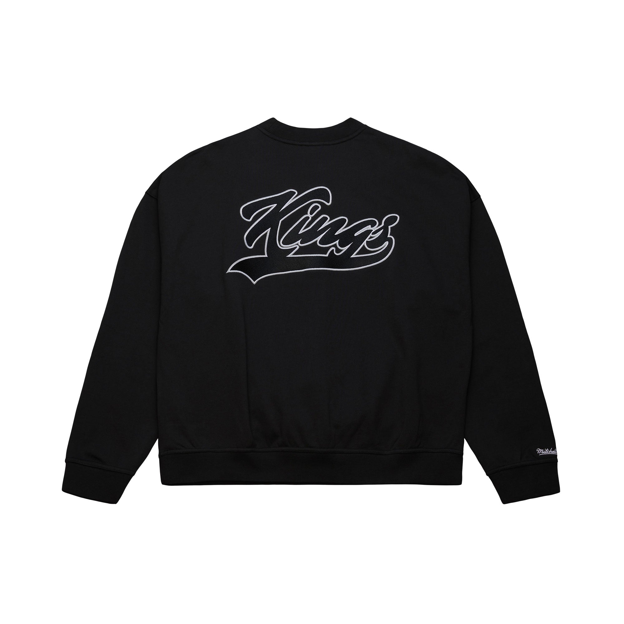 Los Angeles Kings Mitchell & Ness Backprint Oversweep NHL Crewneck Pullover Schwarz - STADIUMDREAMS