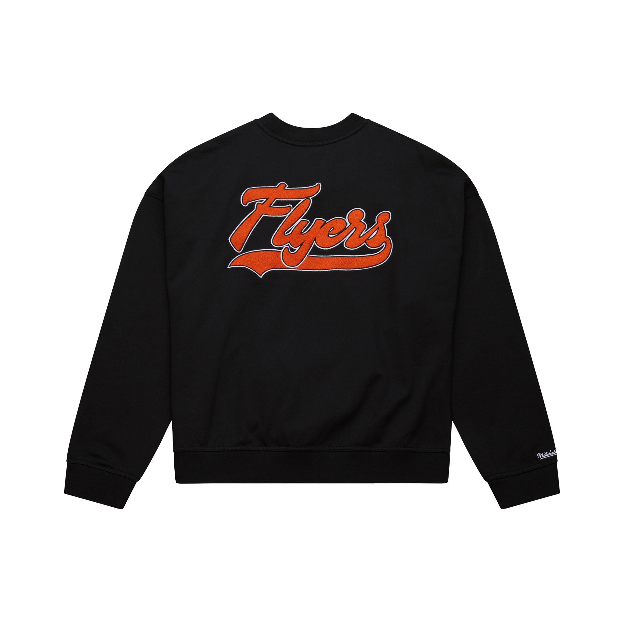 Philadelphia Flyers Mitchell & Ness Backprint Oversweep NHL Crewneck Pullover Schwarz - STADIUMDREAMS