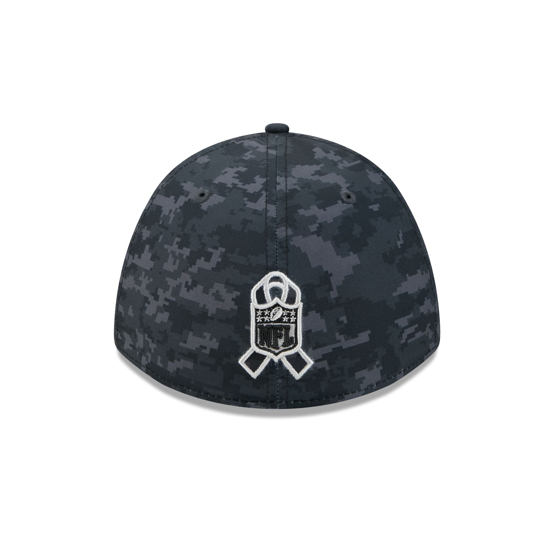 Atlanta Falcons New Era 2026 NFL Salute to Service 39THIRTY Flex Fit Cap Camouflage Schwarz