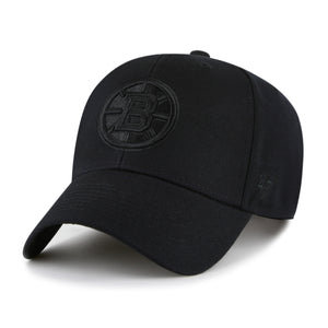 Boston Bruins '47 Black on Black MVP SNAPBACK NHL Cap Schwarz - STADIUMDREAMS