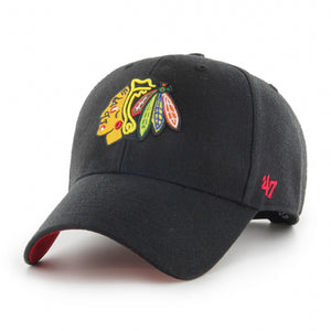 Chicago Blackhawks NHL Ballpark Snap '47 MVP verstellbare Cap schwarz - STADIUMDREAMS