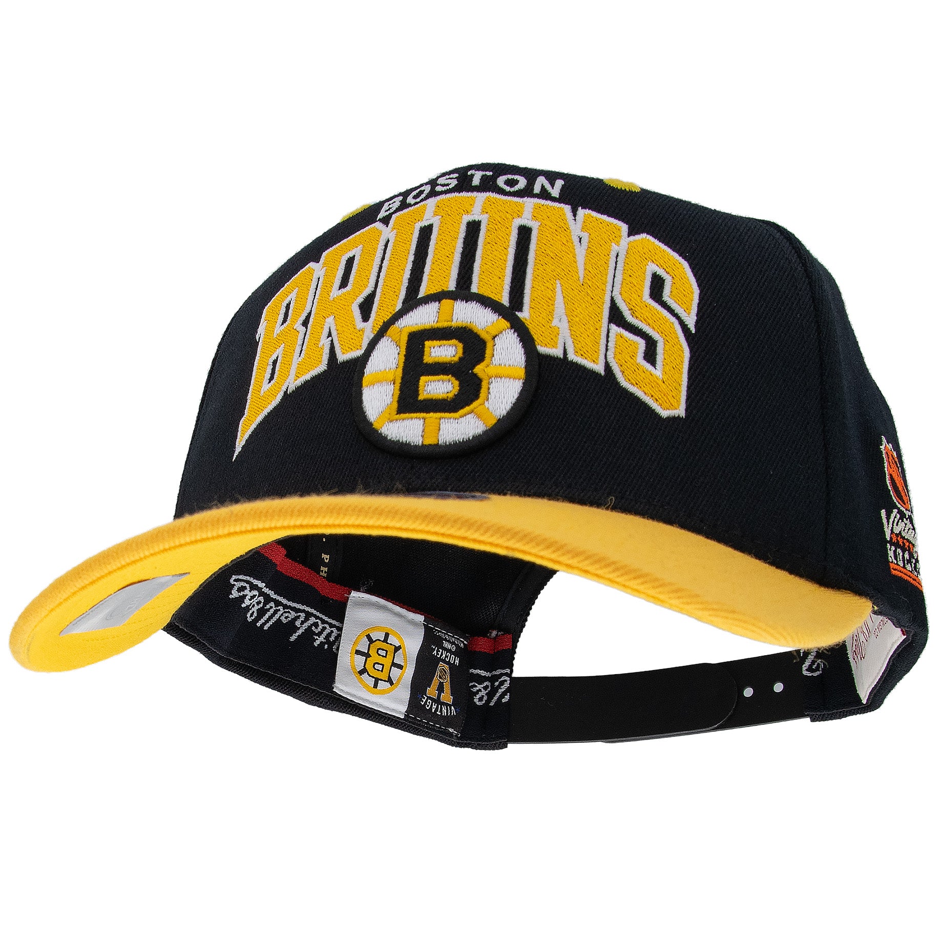 Boston Bruins Mitchell & Ness Team Arch Classic Red Snapback NHL Cap Schwarz