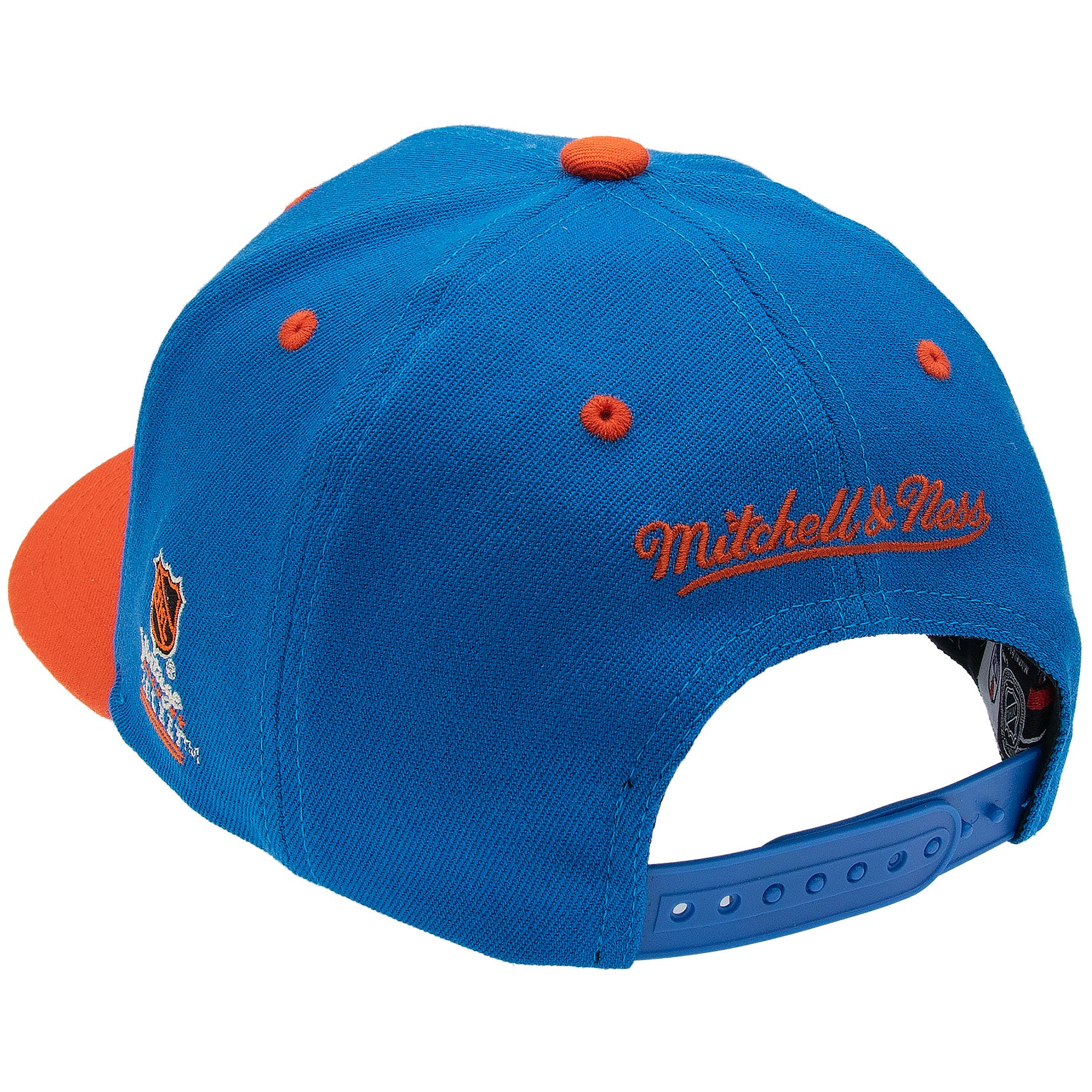 Edmonton Oilers Mitchell & Ness Team Arch Classic Red Snapback NHL Cap Blau