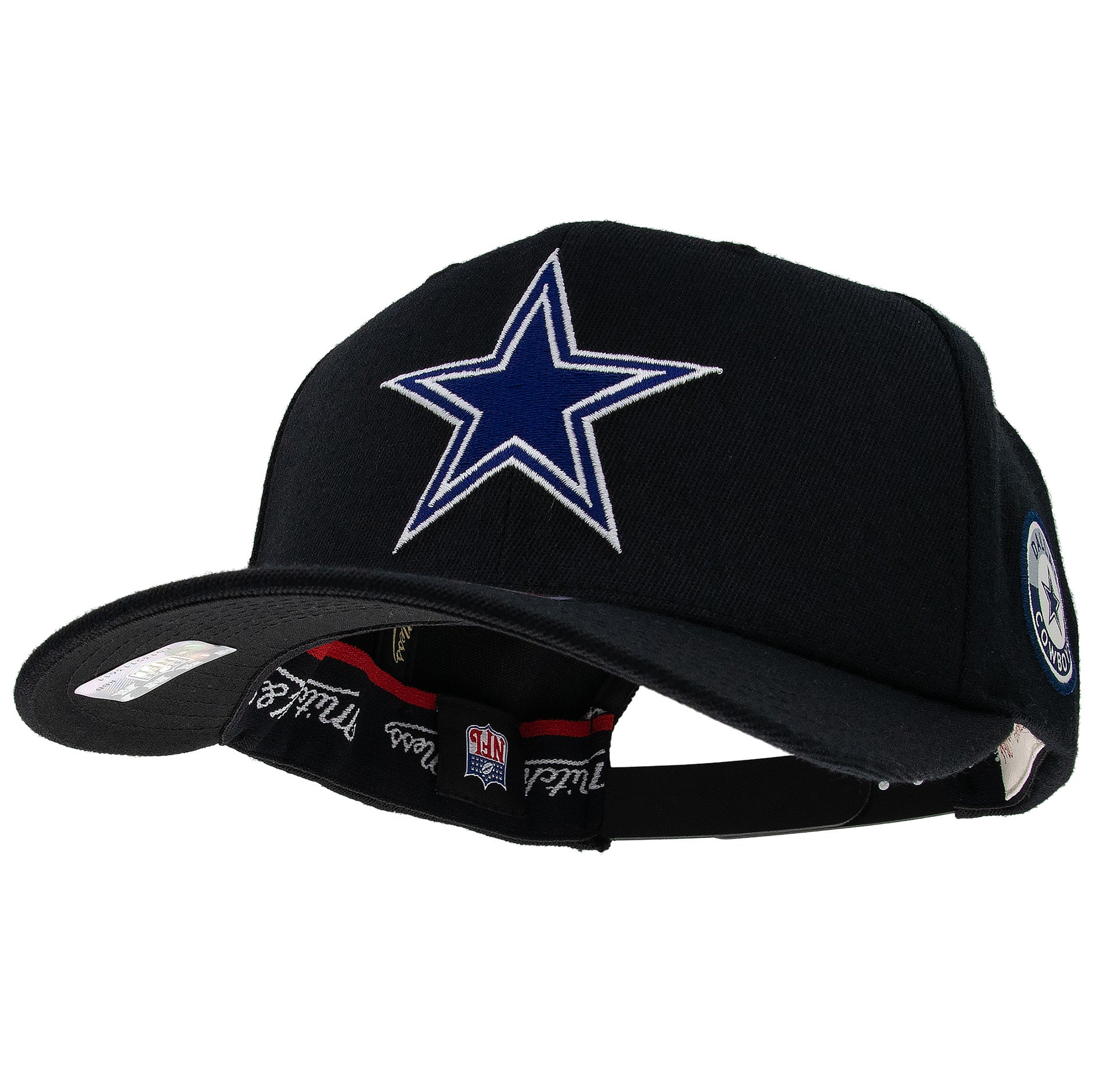 Dallas Cowboys Mitchell & Ness Blackout Classic Red Snpback NFL Cap Schwarz