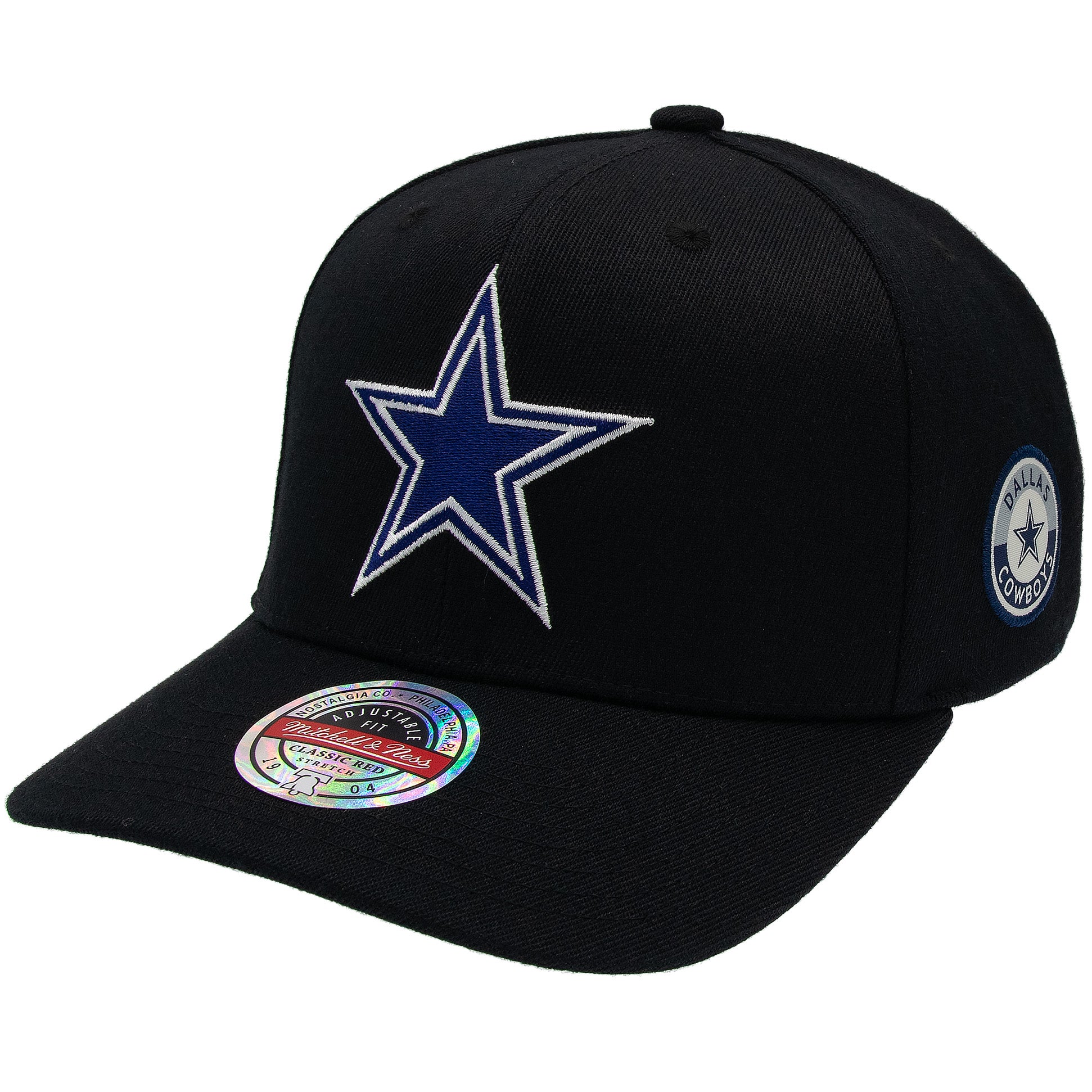 Dallas Cowboys Mitchell & Ness Blackout Classic Red Snpback NFL Cap Schwarz