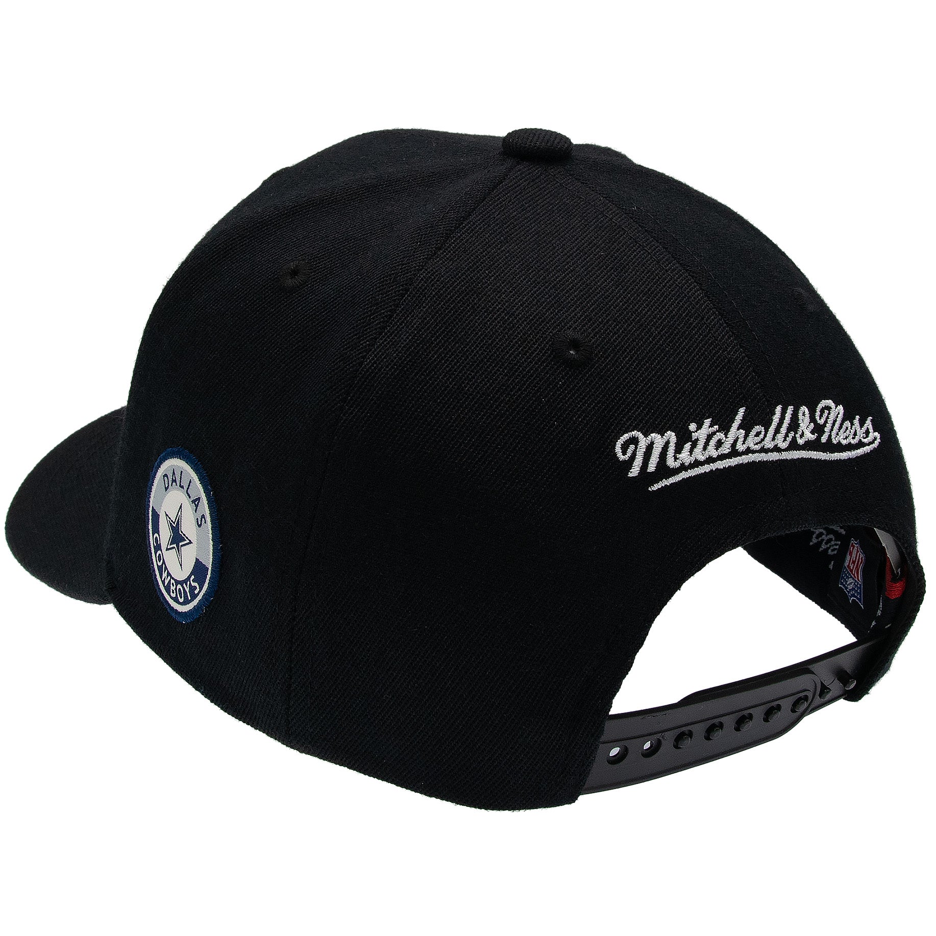 Dallas Cowboys Mitchell & Ness Blackout Classic Red Snpback NFL Cap Schwarz