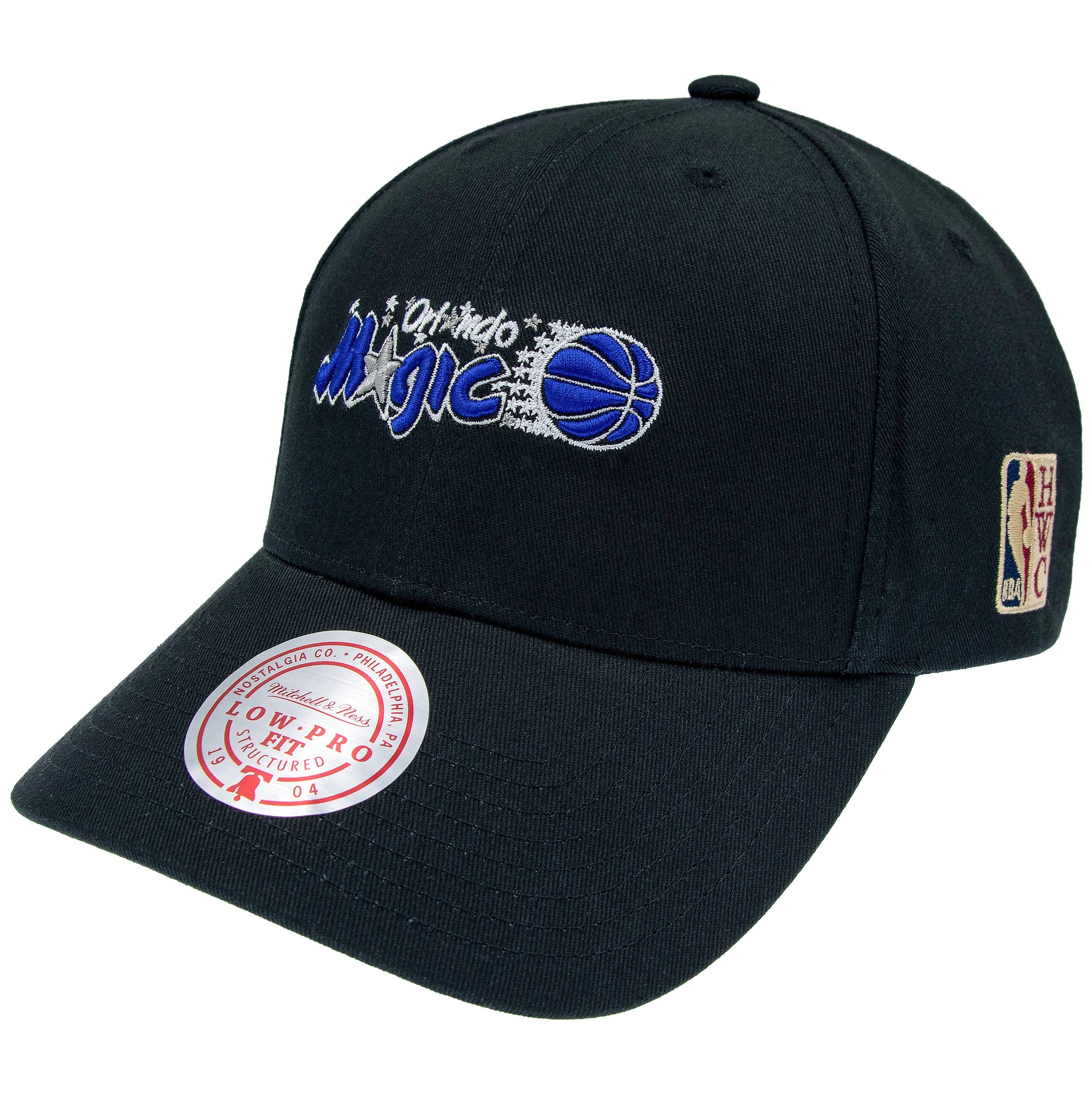 Orlando Magic Team Logo Mitchell & Ness Low Pro NBA Cap Schwarz