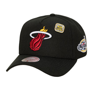 Mitchell & Ness Miami Heat Legacy Made Champ Pro Pinch Snapback NBA Cap in Schwarz