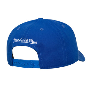 New York Knicks Mitchell & Ness Legacy Made Champ Pro Pinch Snapback NBA Cap in Blau