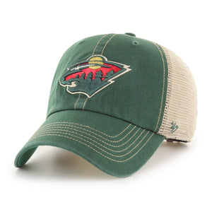 Minnesota Wild NHL Trawler '47 CLEAN UP verstellbare Cap grün - STADIUMDREAMS