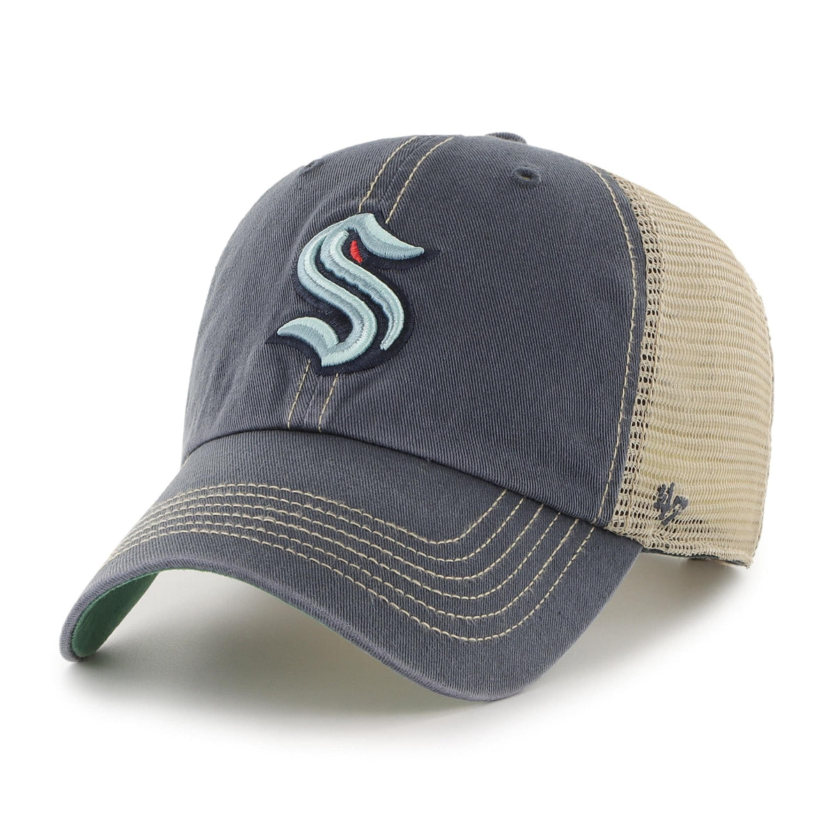 Seattle Kraken NHL Trawler '47 CLEAN UP verstellbare Cap blau - STADIUMDREAMS