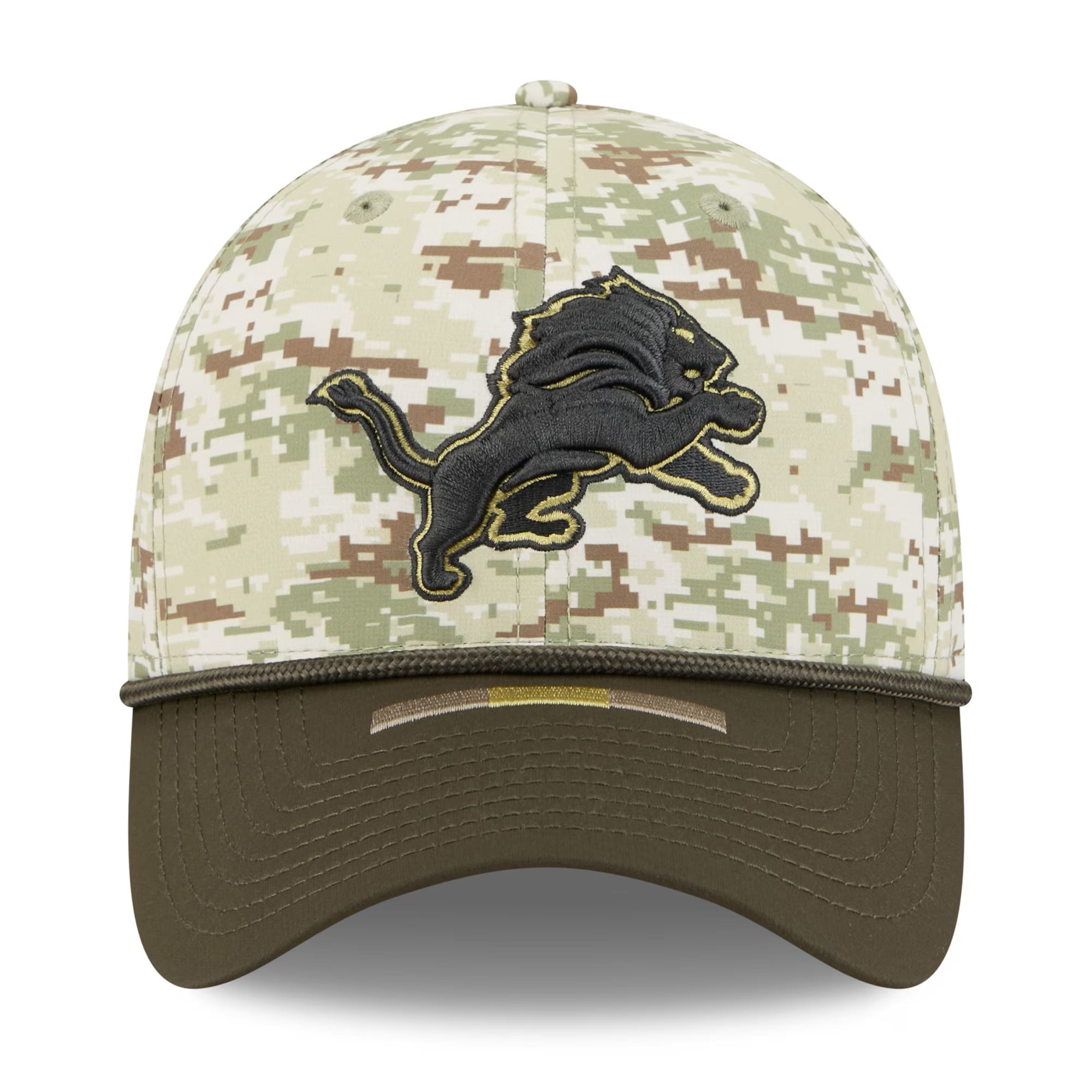 Detroit Lions New Era 2025 NFL Salute to Service 39THIRTY Flex Fit Cap Camouflage