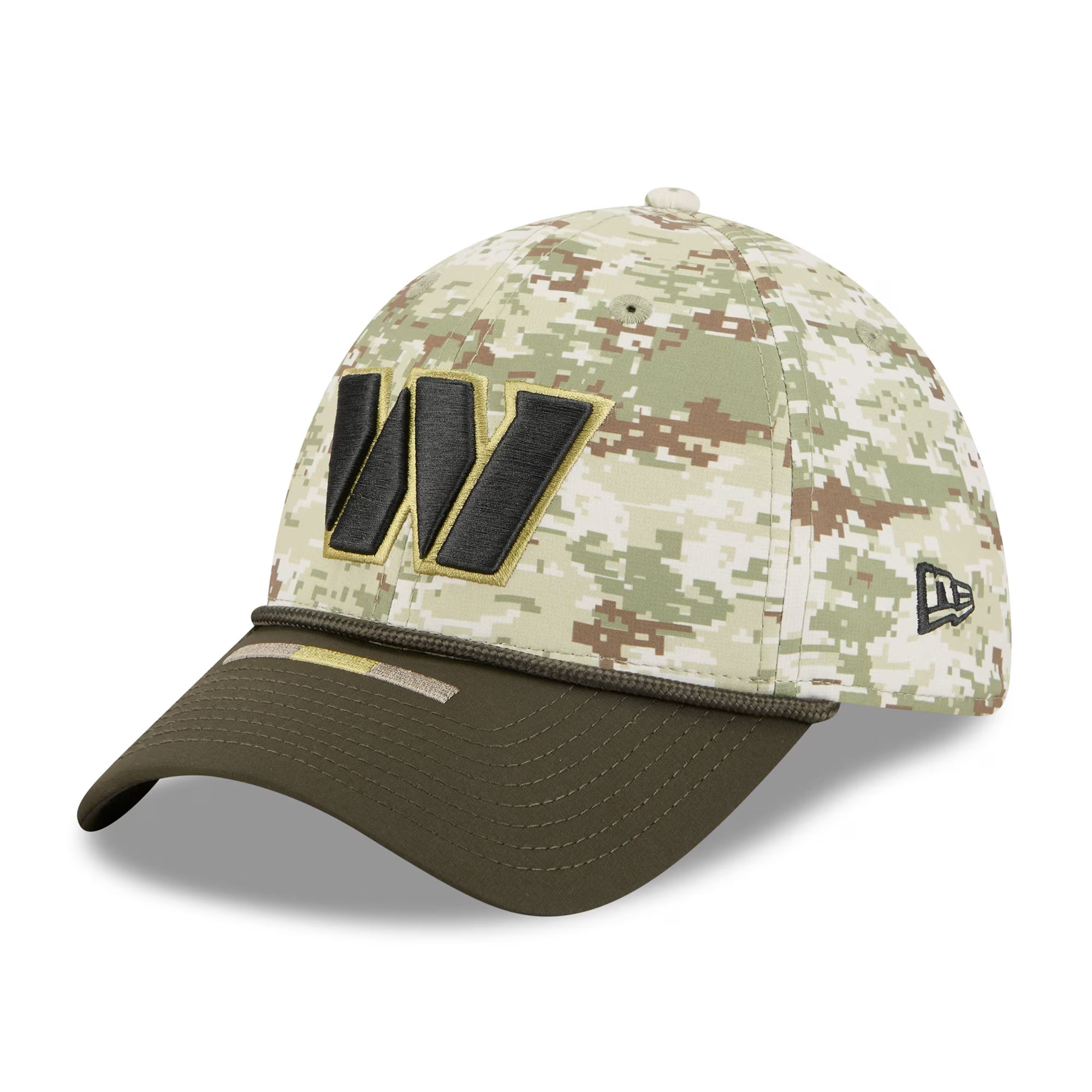 Washington Commanders New Era 2025 NFL Salute to Service 39THIRTY Flex Fit Cap Camouflage