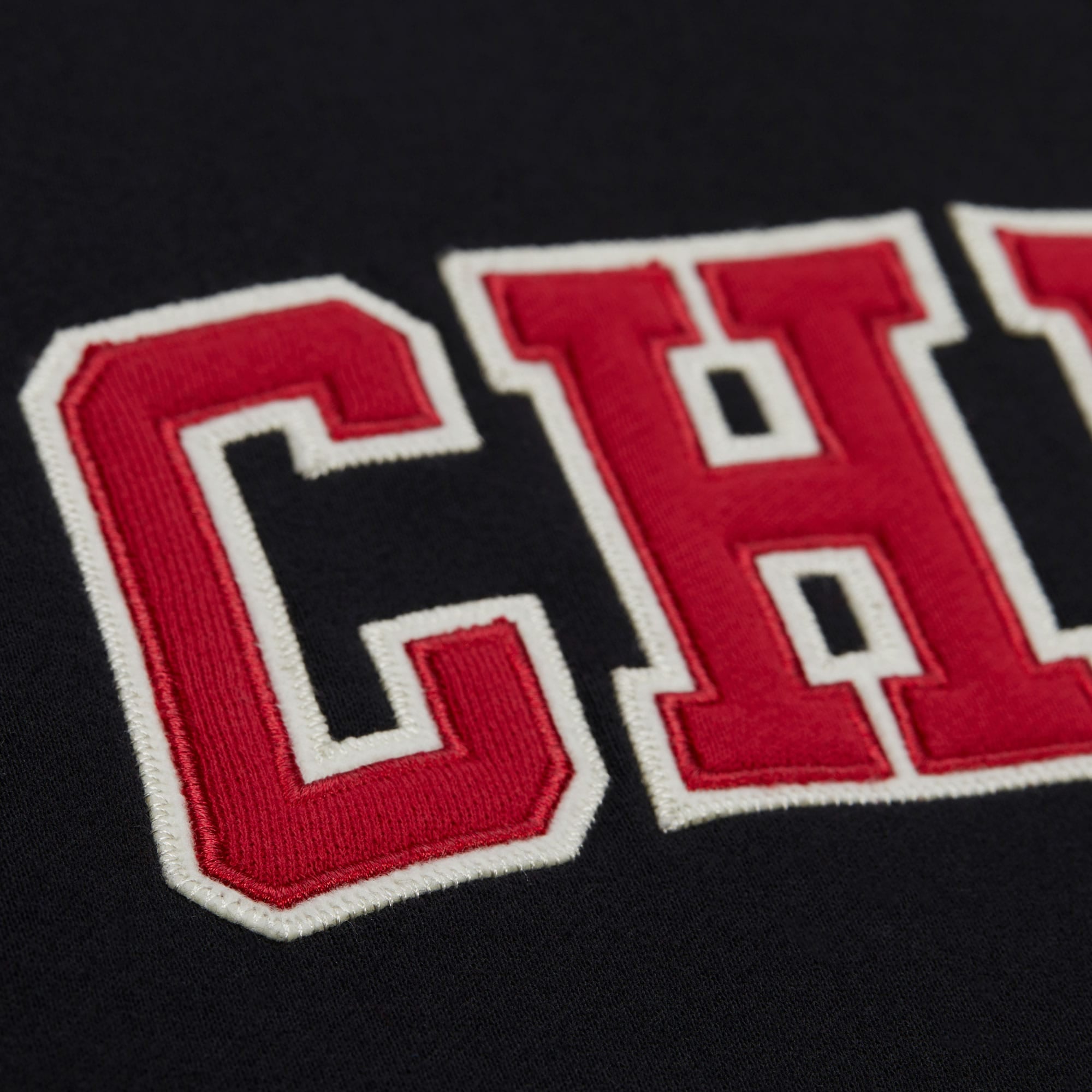 Kansas City Chiefs Mitchell & Ness Premium Patch Sideline Fleece Full-Snap NFL Jacke Schwarz