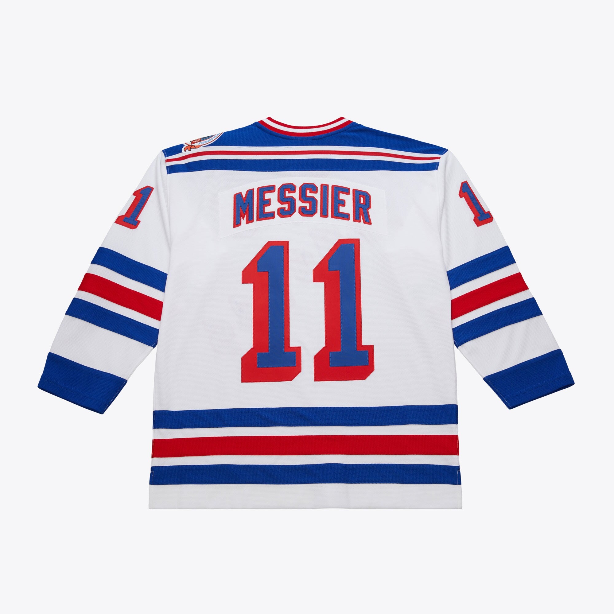 Mark Messier #11 New York Rangers 1993-94 Mitchell & Ness Premium PowerPlay NHL Trikot Weiß