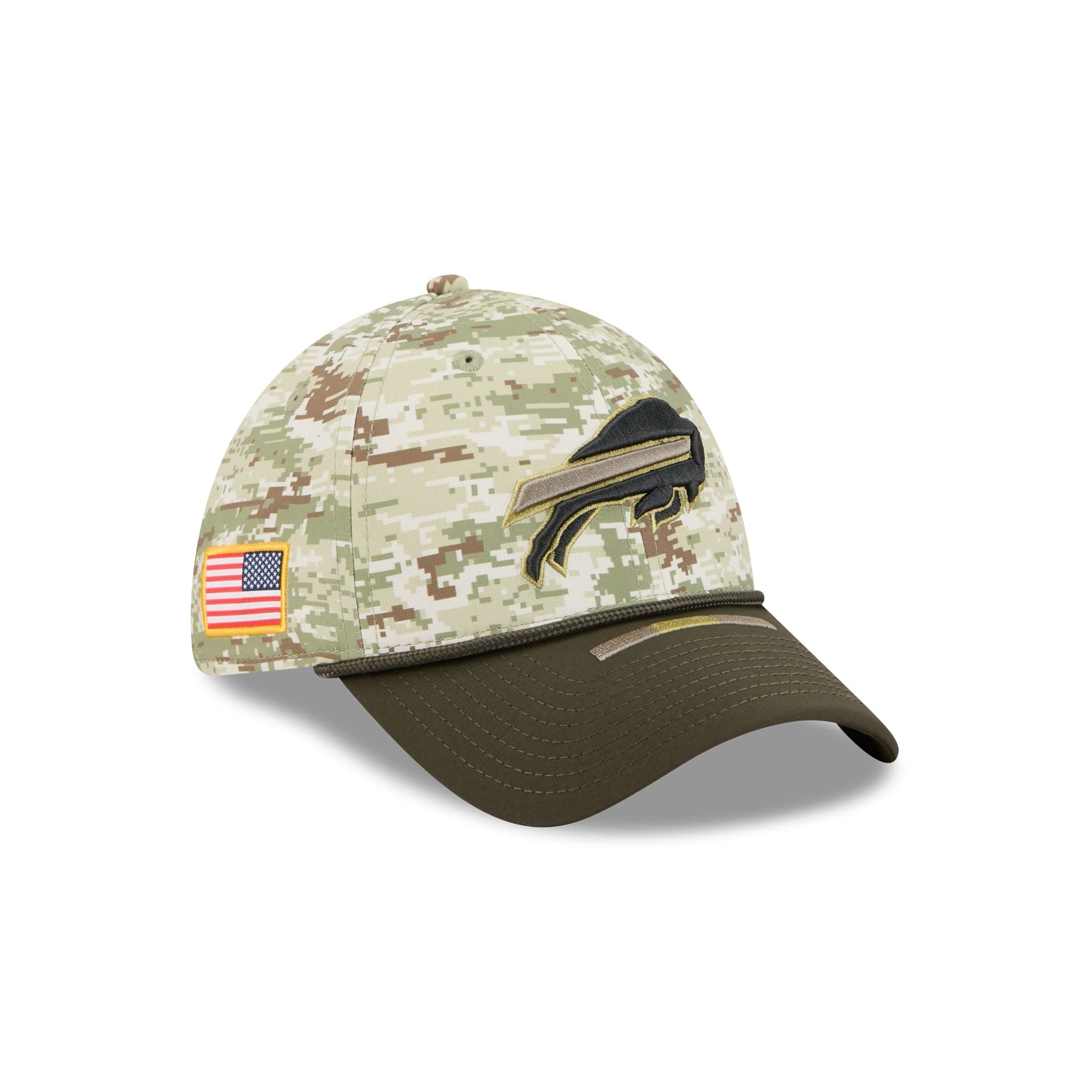 Buffalo Bills New Era 2025 NFL Salute to Service 39THIRTY Flex Fit Cap Camouflage