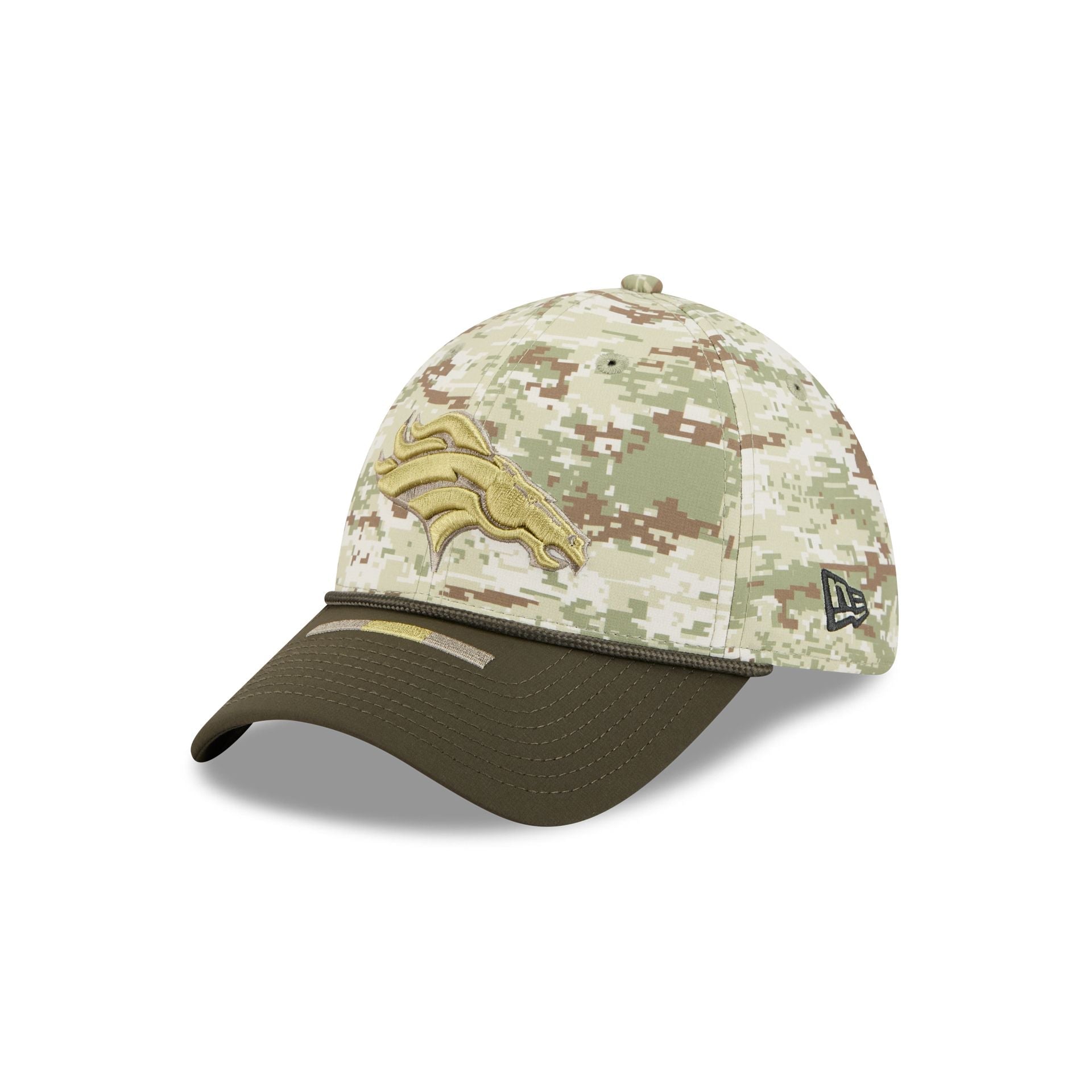 Denver Broncos New Era 2025 NFL Salute to Service 39THIRTY Flex Fit Cap Camouflage