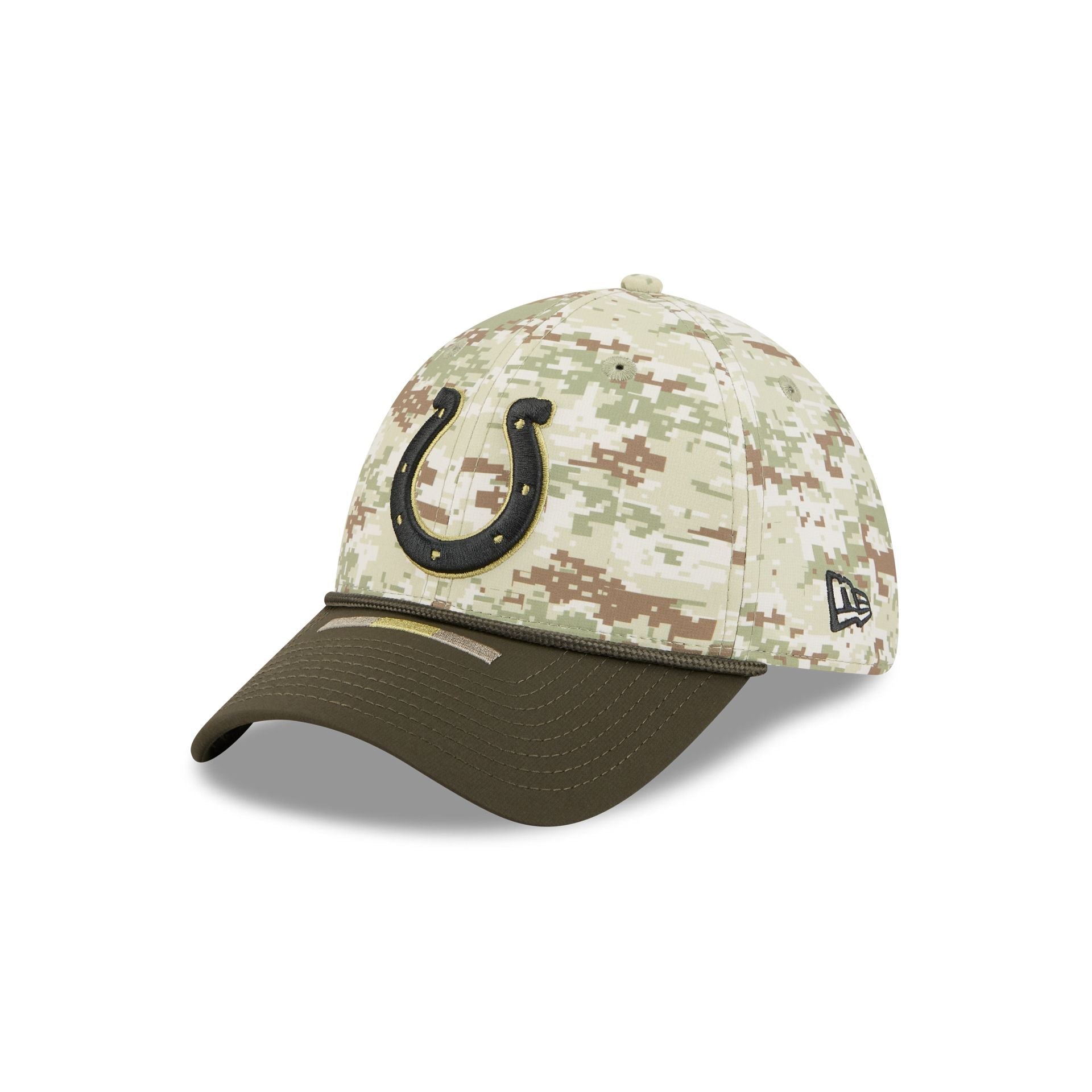 Indianapolis Colts New Era 2025 NFL Salute to Service 39THIRTY Flex Fit Cap Camouflage