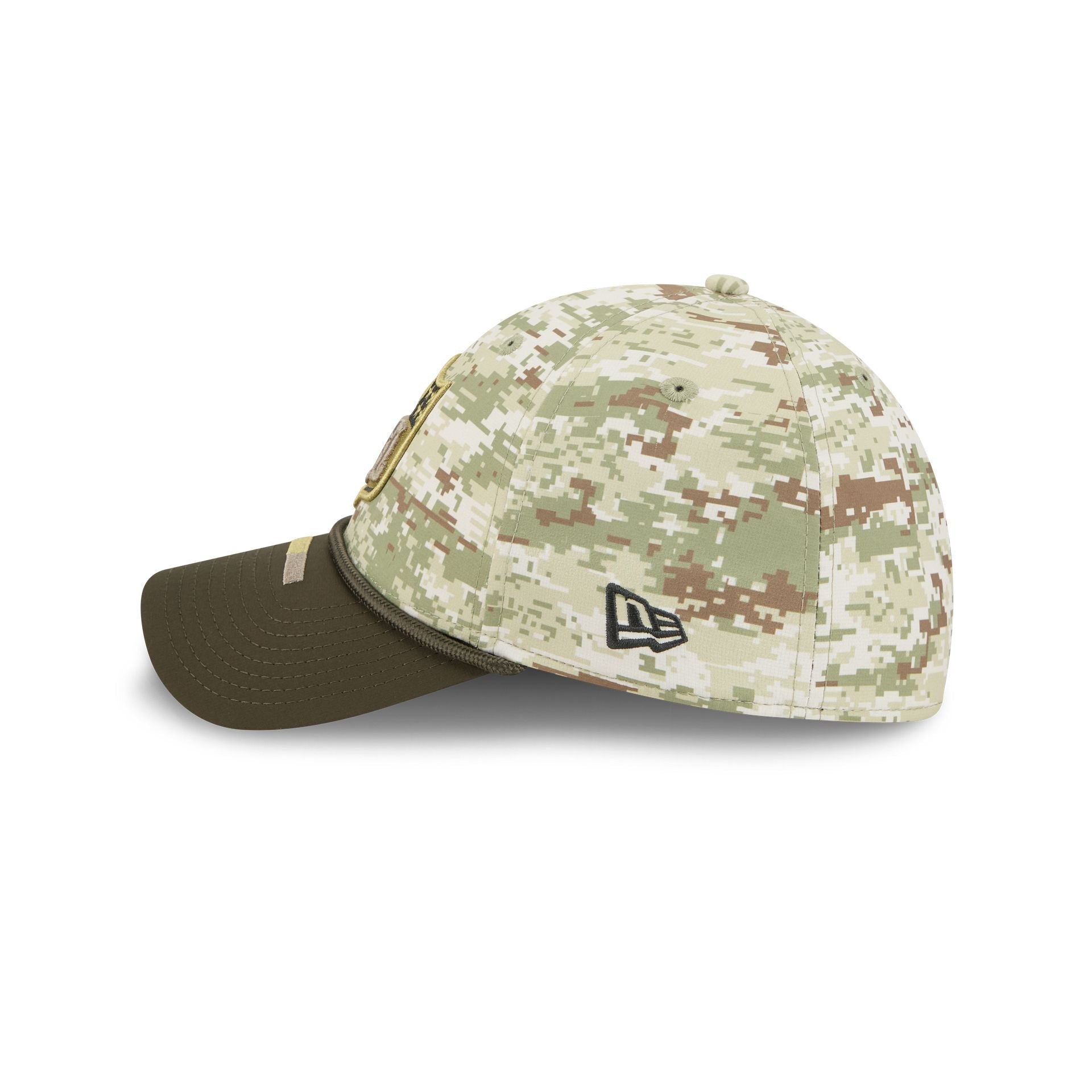 NFL Logo Shield New Era 2025 NFL Salute to Service 39THIRTY Flex Fit Cap Camouflage