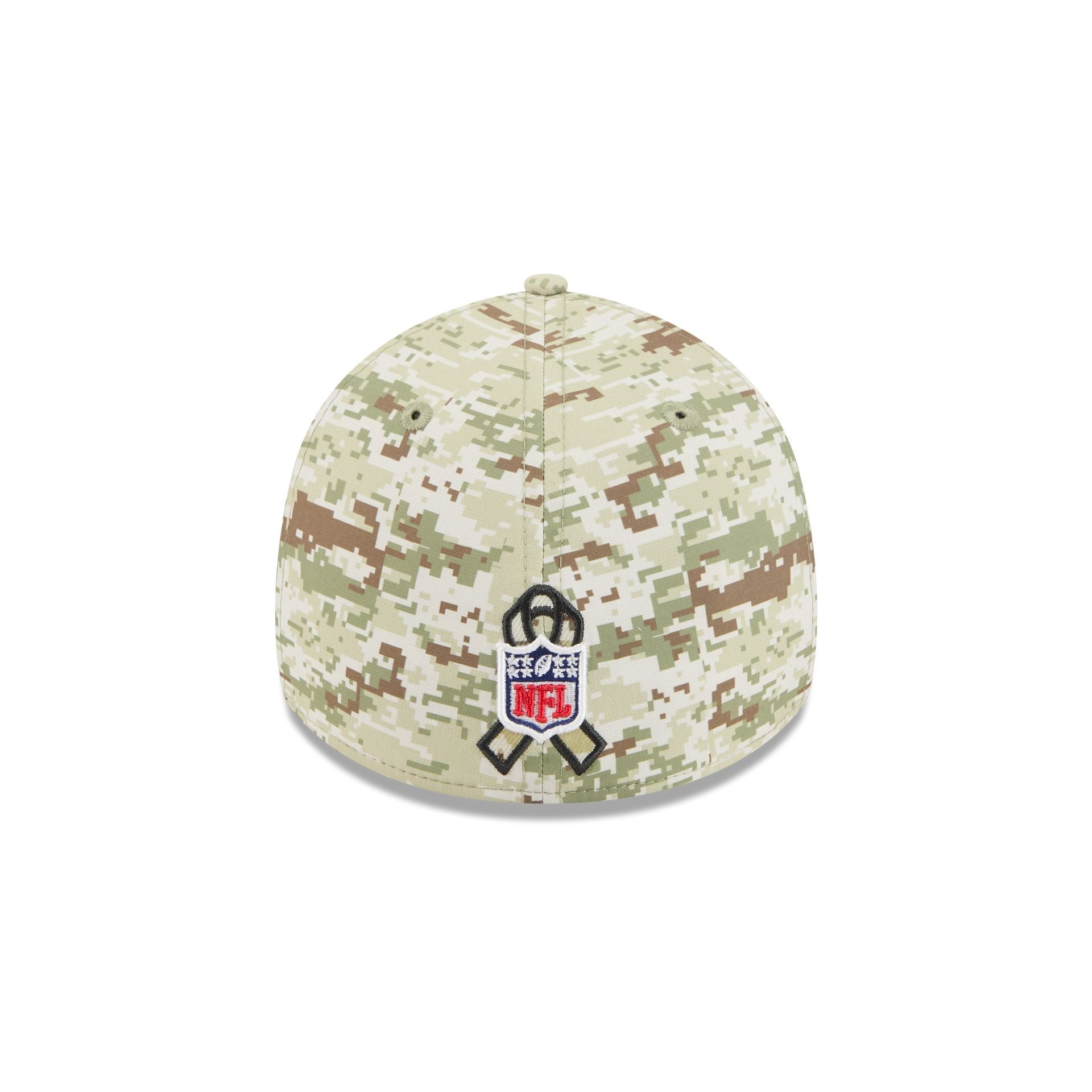 NFL Logo Shield New Era 2025 NFL Salute to Service 39THIRTY Flex Fit Cap Camouflage