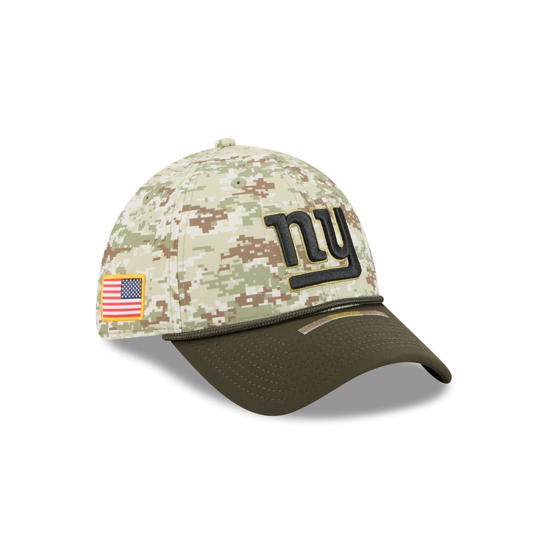 New York Giants New Era 2025 NFL Salute to Service 39THIRTY Flex Fit Cap Camouflage