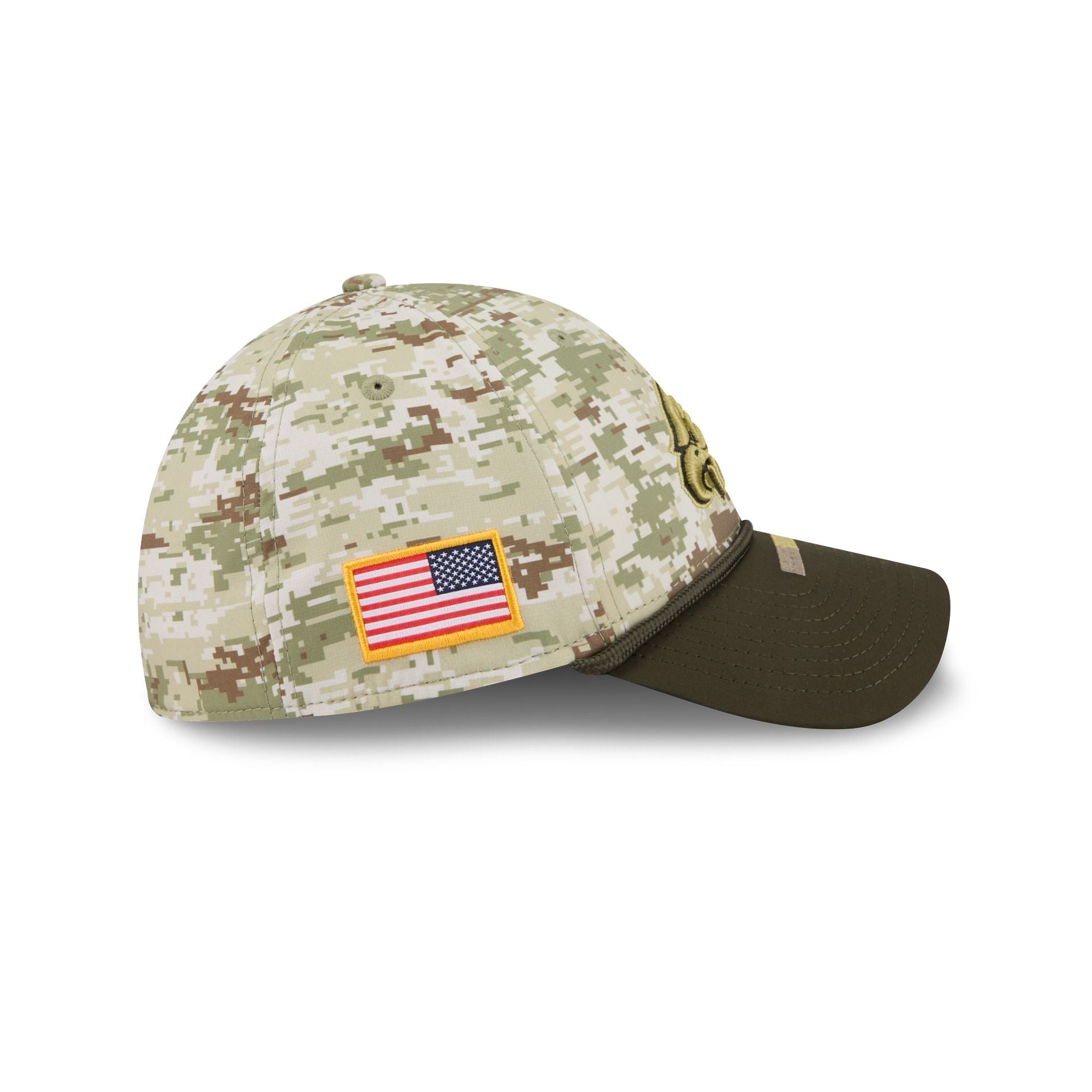 Philadelphia Eagles New Era 2025 NFL Salute to Service 39THIRTY Flex Fit Cap Camouflage