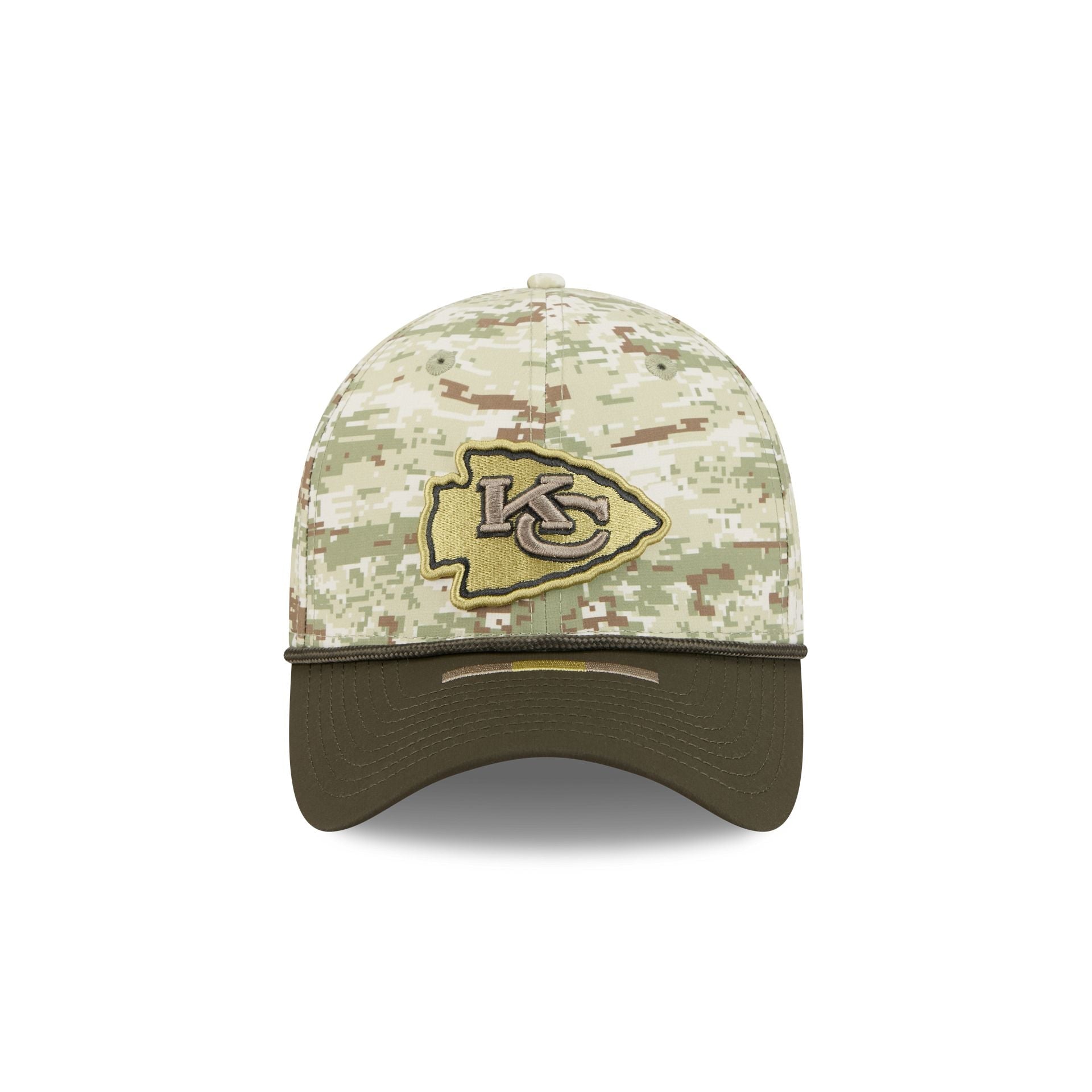 Kansas City Chiefs New Era 2025 NFL Salute to Service 39THIRTY Flex Fit Cap Camouflage