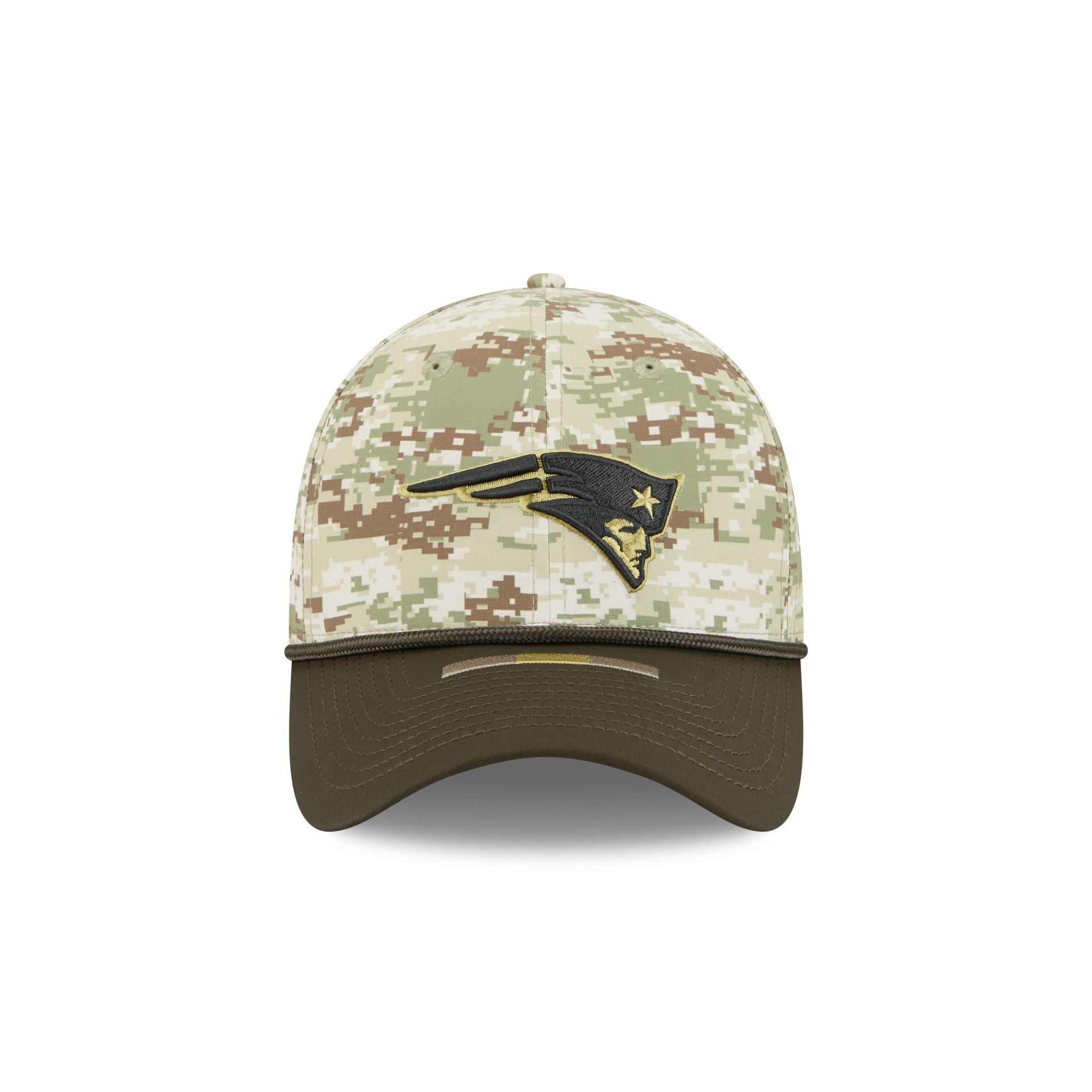 New England Patriots New Era 2025 NFL Salute to Service 39THIRTY Flex Fit Cap Camouflage
