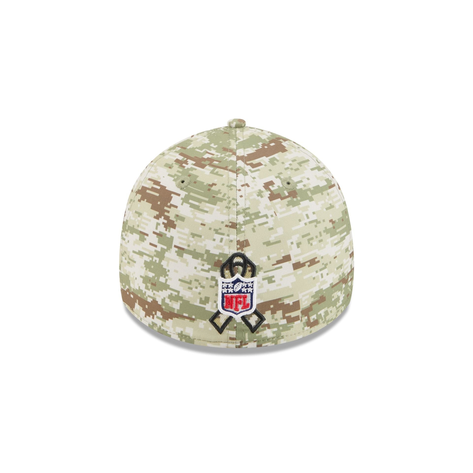 New England Patriots New Era 2025 NFL Salute to Service 39THIRTY Flex Fit Cap Camouflage