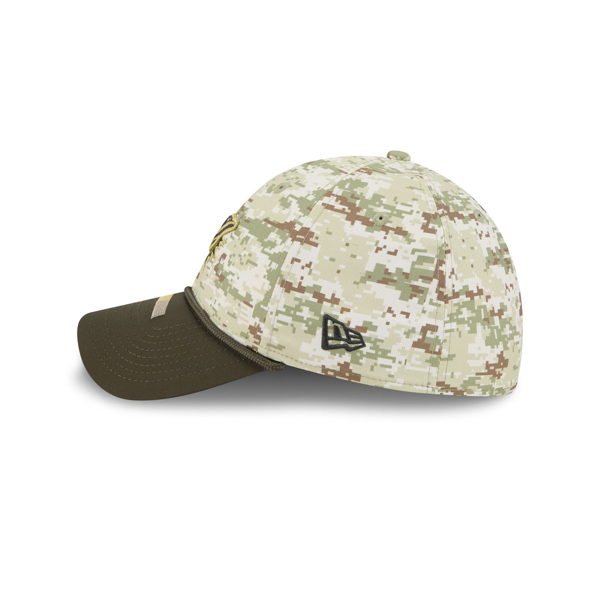 Miami Dolphins New Era 2025 NFL Salute to Service 39THIRTY Flex Fit Cap Camouflage