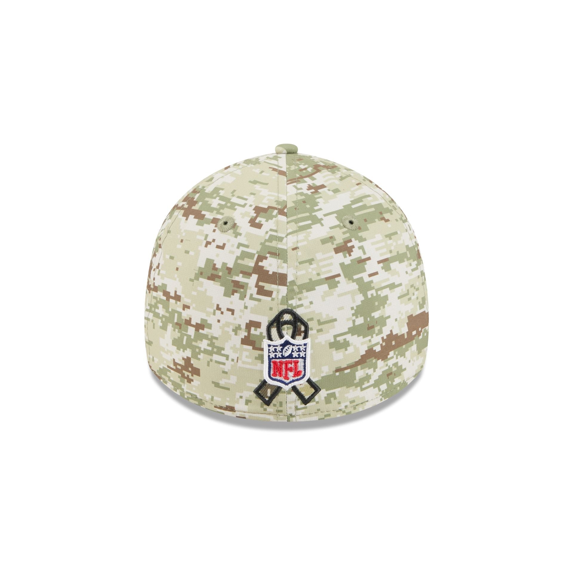 Miami Dolphins New Era 2025 NFL Salute to Service 39THIRTY Flex Fit Cap Camouflage