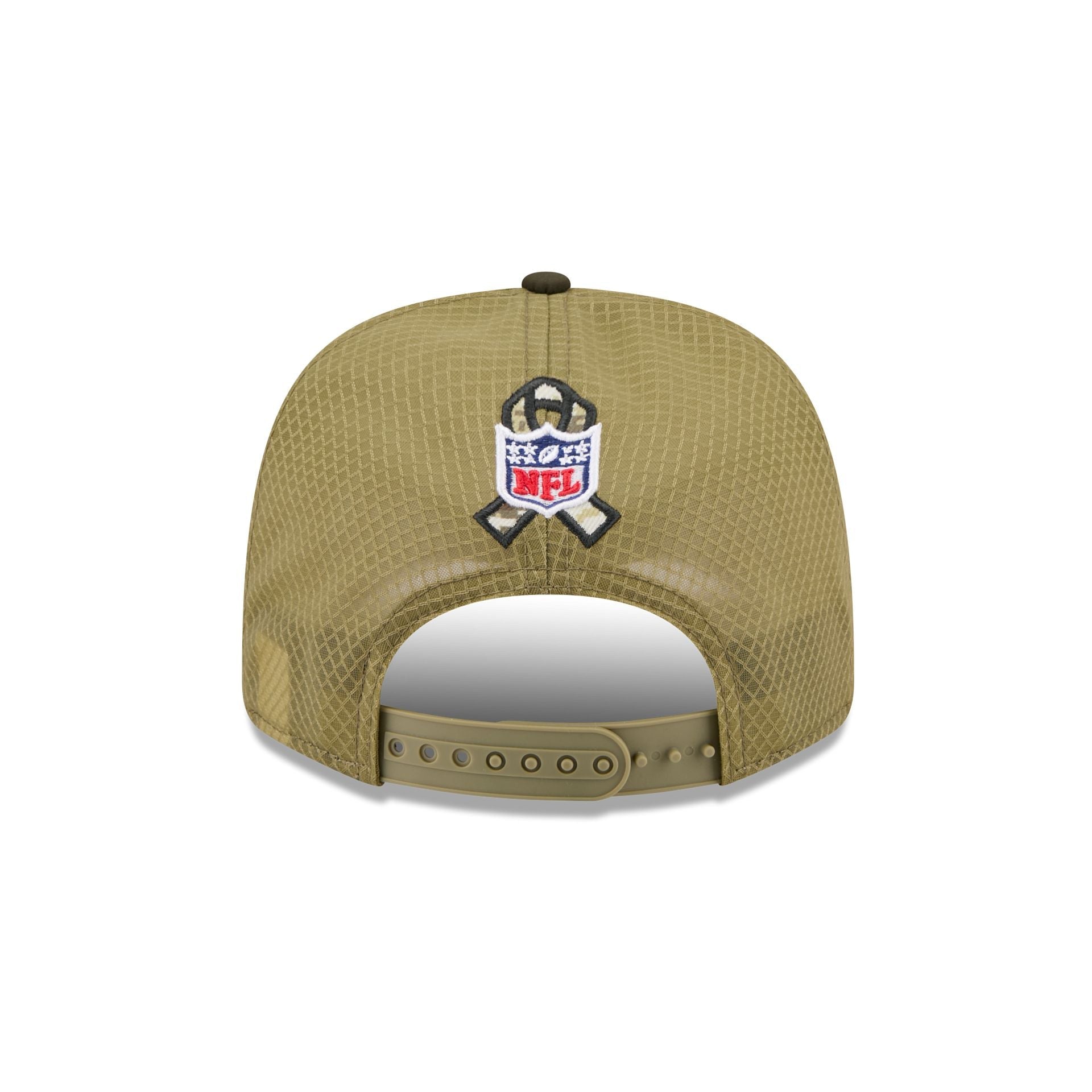 Baltimore Ravens New Era 2025 NFL Salute to Service 9SEVENTY Trucker Cap Grün