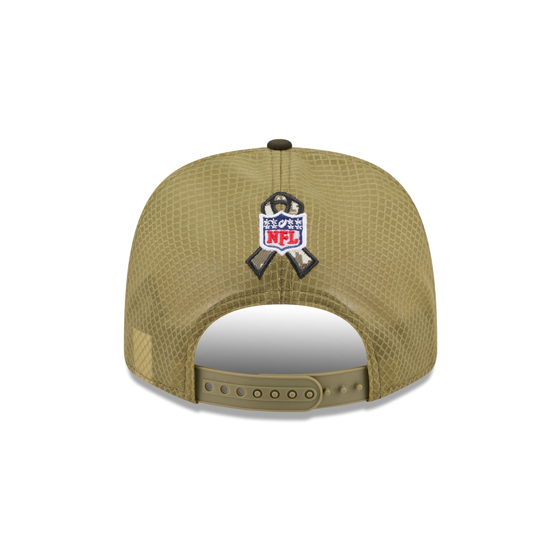 Pittsburgh Steelers New Era 2025 NFL Salute to Service 9SEVENTY Trucker Cap Grün