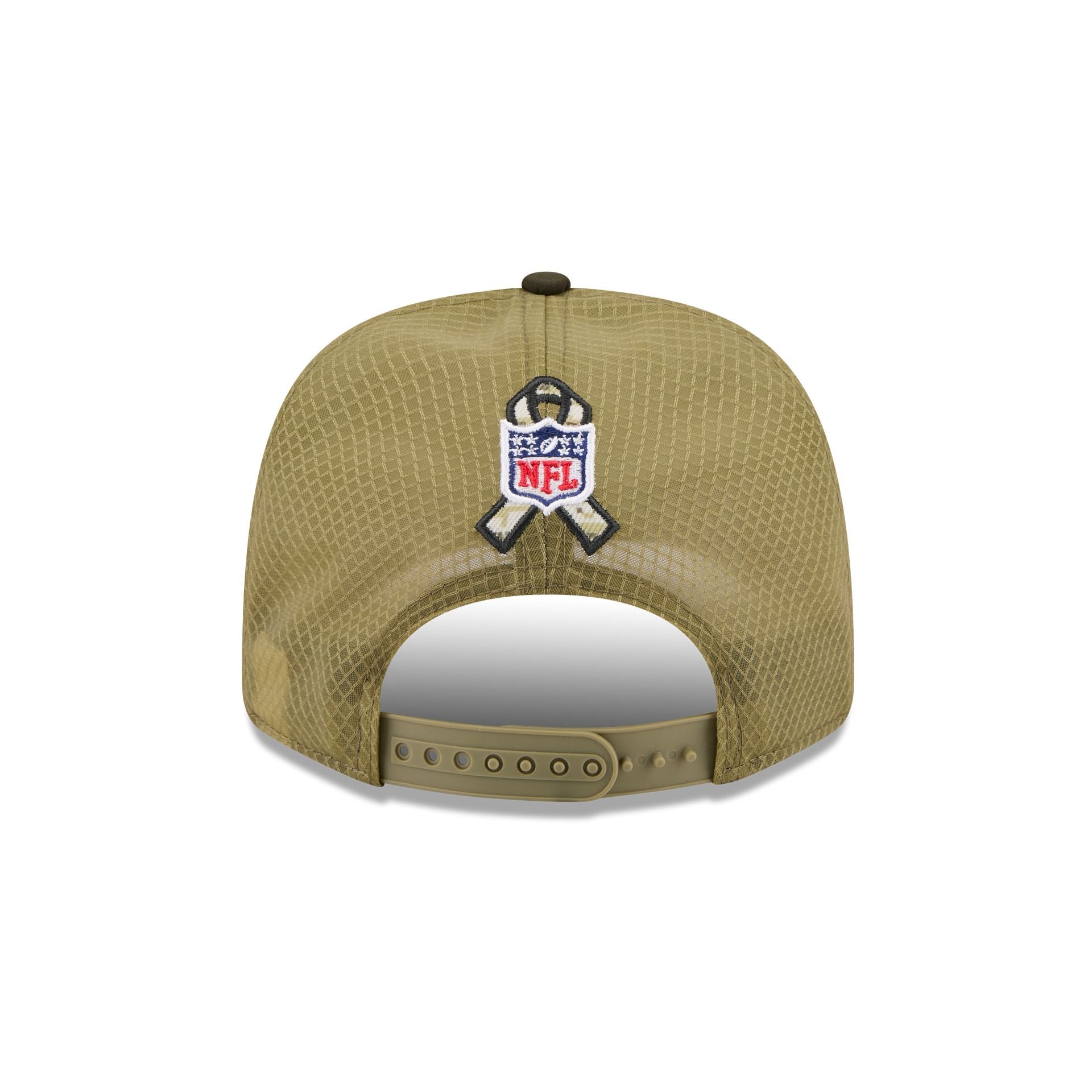 Philadelphia Eagles New Era 2025 NFL Salute to Service 9SEVENTY Trucker Cap Grün