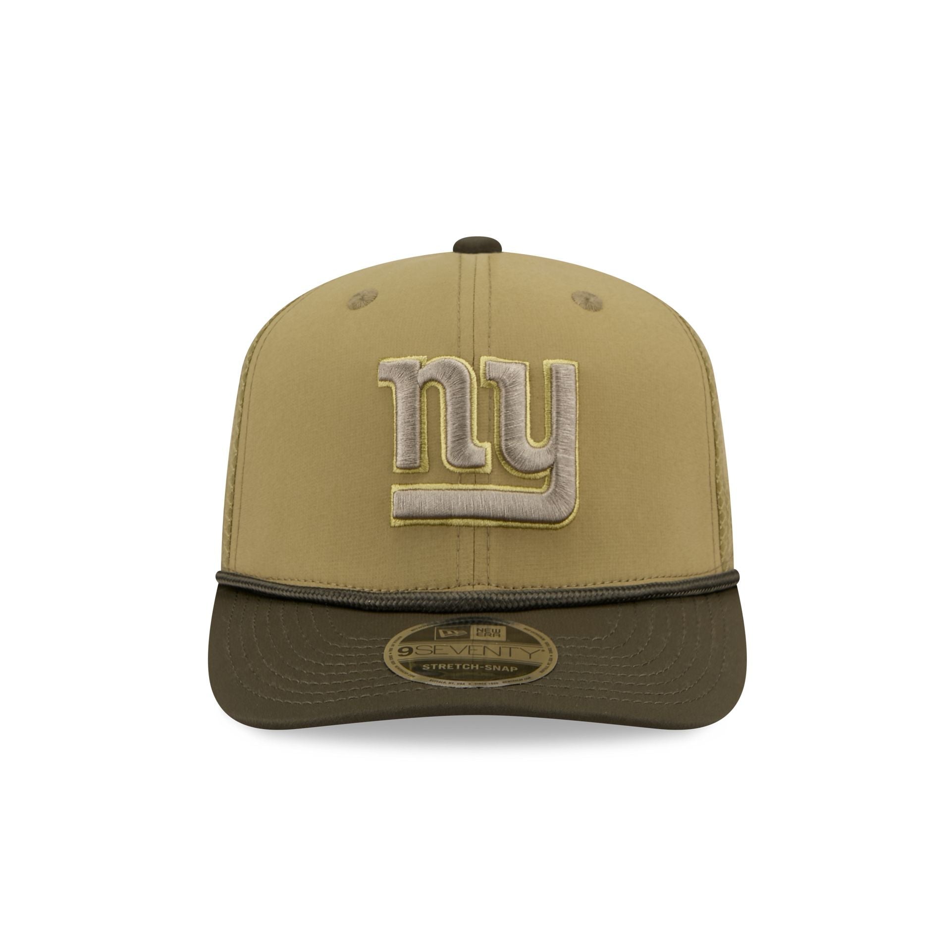 New York Giants New Era 2025 NFL Salute to Service 9SEVENTY Trucker Cap Grün